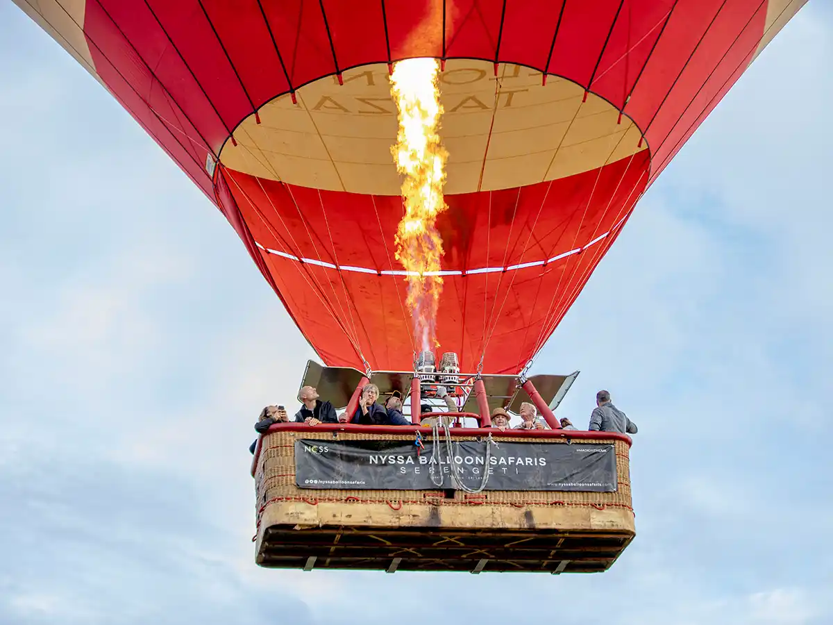 16 day hot air balloon family safari in Tanzania