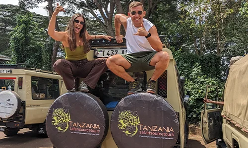 Romantic tented suite set up for a honeymoon couple